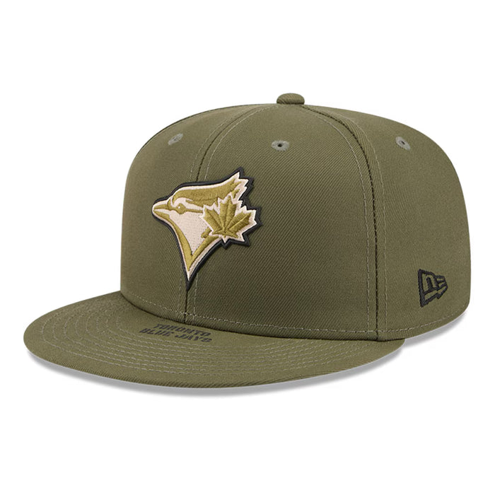 Toronto Blue Jays Armed Forces Day 2026 On-Field New Era 59FIFTY Fitted Hat - Olive