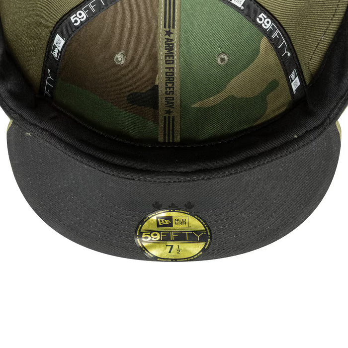 Toronto Blue Jays Armed Forces Day 2026 On-Field New Era 59FIFTY Fitted Hat - Olive
