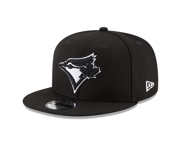 Toronto Blue Jays Basic Black White 9Fifty New Era Snapback Hat