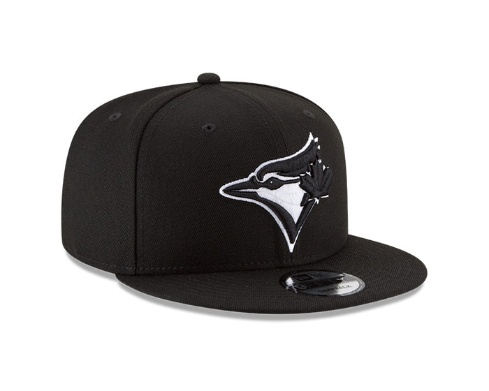 Toronto Blue Jays Basic Black White 9Fifty New Era Snapback Hat