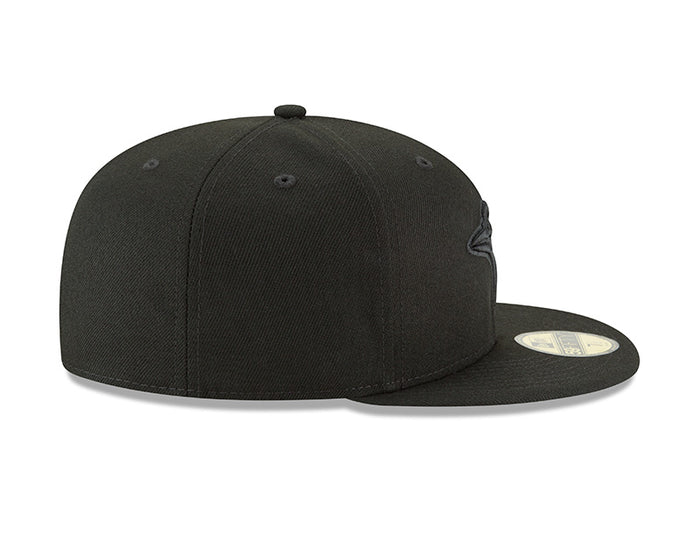 Toronto Blue Jays Black on Black 59fifty Fitted Hat