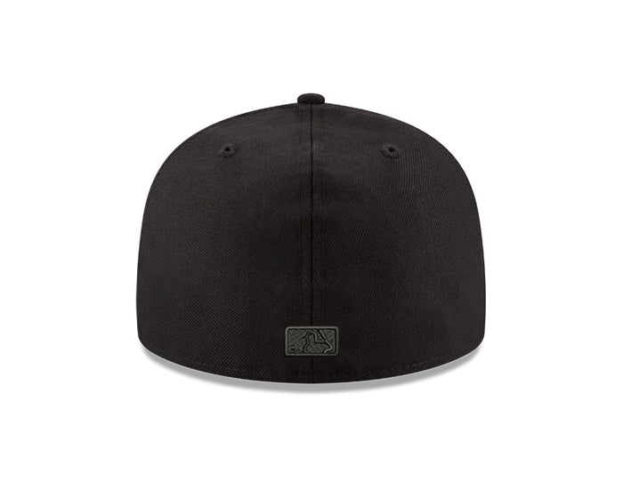 Toronto Blue Jays Black/Red Blackout 59fifty Fitted Hat