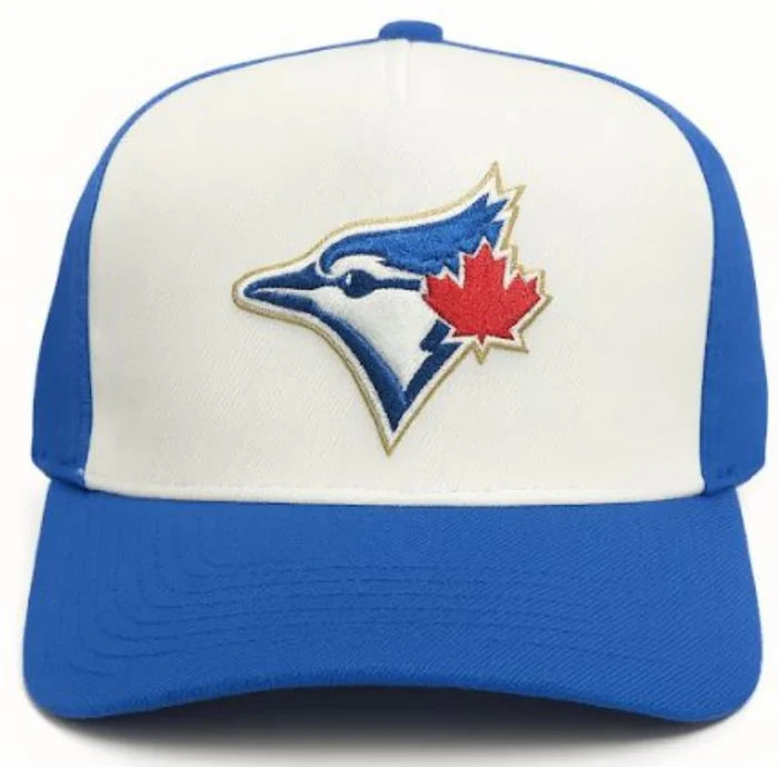 Toronto Blue Jays Mitchell & Ness MLB 2025 World Series Adjustable A-Frame Hat - TwoTone Blue/Cream