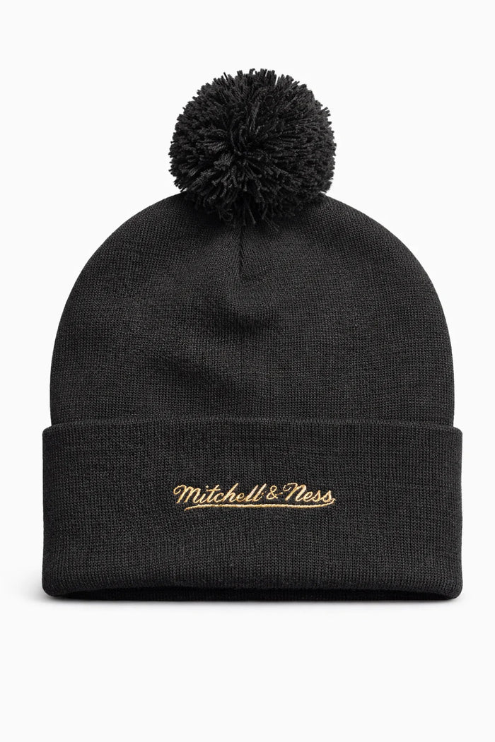Toronto Blue Jays Mitchell & Ness MLB 2025 World Series Knit Pom Toque - Black