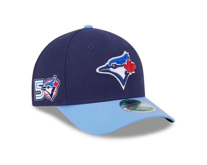 Toronto Blue Jays New Era 50th Season Anniversary On-Field 9FORTY 2-Tone Navy A-Frame SnapBack Hat