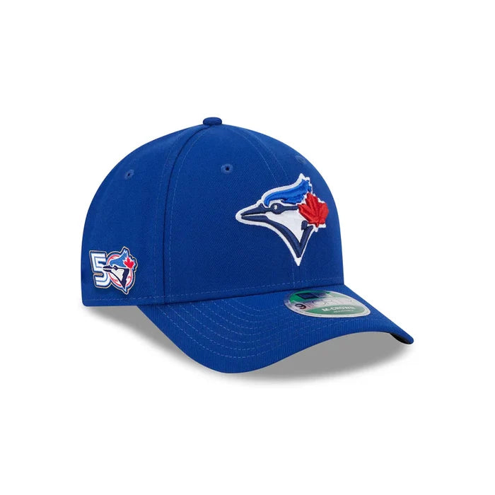 Toronto Blue Jays New Era 50th Season Anniversary On-Field 9FORTY Rush Blue M-Frame SnapBack Hat