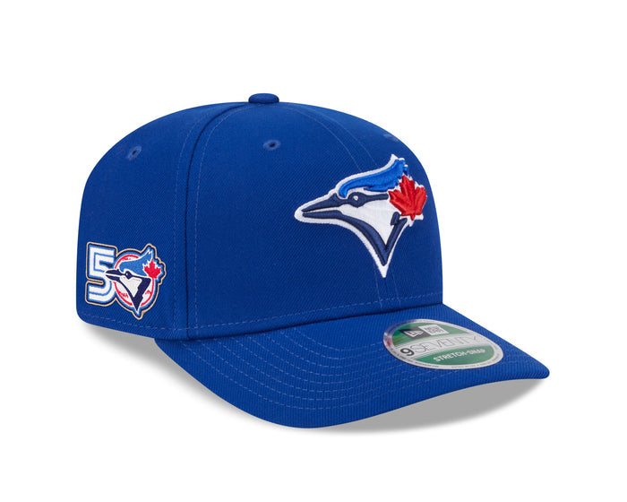Toronto Blue Jays New Era 50th Season Anniversary On-Field 9SEVENTY Rush Blue StretchSnap Hat