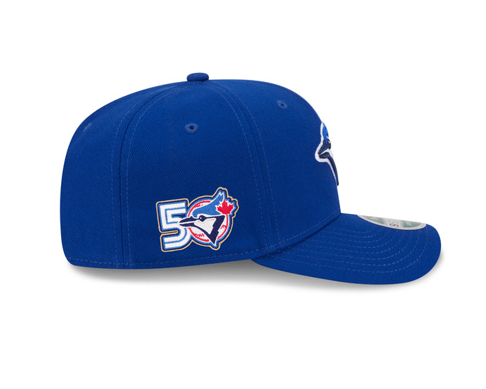 Toronto Blue Jays New Era 50th Season Anniversary On-Field 9SEVENTY Rush Blue StretchSnap Hat