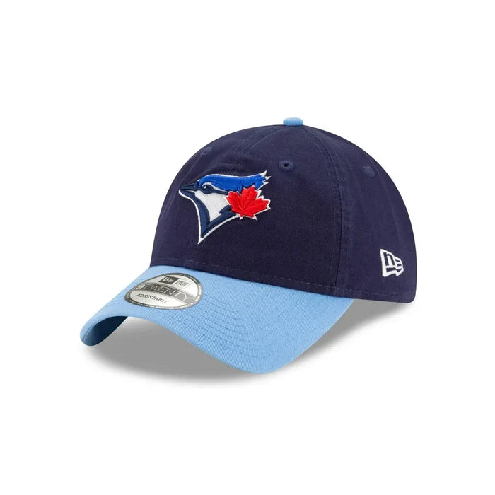 Toronto Blue Jays New Era 50th Season Anniversary On-Field 9TWENTY Two-Tone Alt 4 Blue Adjustable Hat