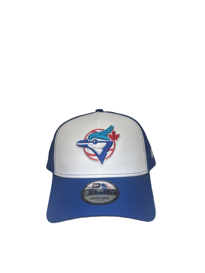 Toronto Blue Jays New Era Cooperstown Collection On-Field 9FORTY Rush Blue A-Frame SnapBack Hat