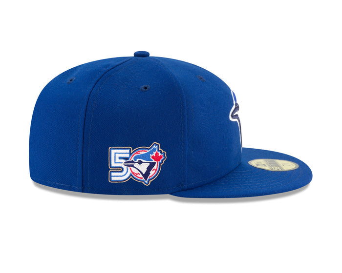 Toronto Blue Jays New Era Game Royal Blue - 50th Season Anniversary 59FIFTY Fitted Hat with Embroidered Patch
