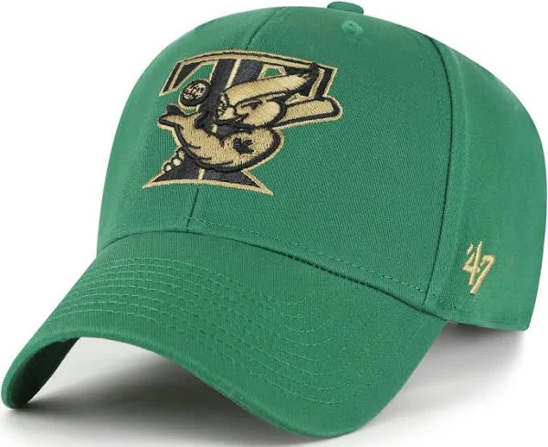 Toronto Blue Jays T-Bird Logo '47 brand Mvp Adjustable Hat - Lucky Green