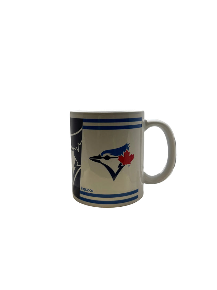 Toronto Blue Jays Triple Logo 11oz Sublimated Mug - White/Blue