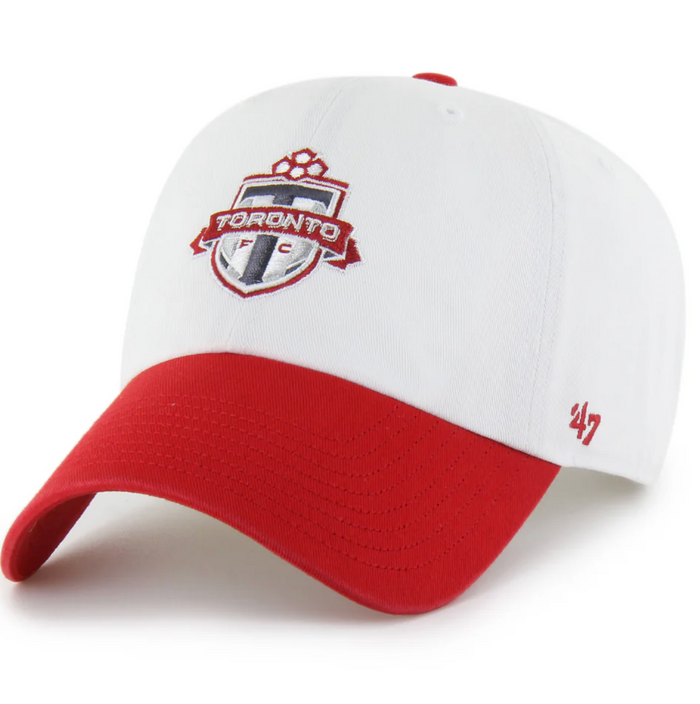 Toronto FC 47' Brand Clean Up Adjustable Hat - Two Tone Red/White