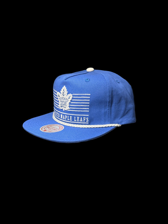 Toronto Maple Leaf Mitchell & Ness Ascend Dusk Caddy Fit Snapback Hat - Blue