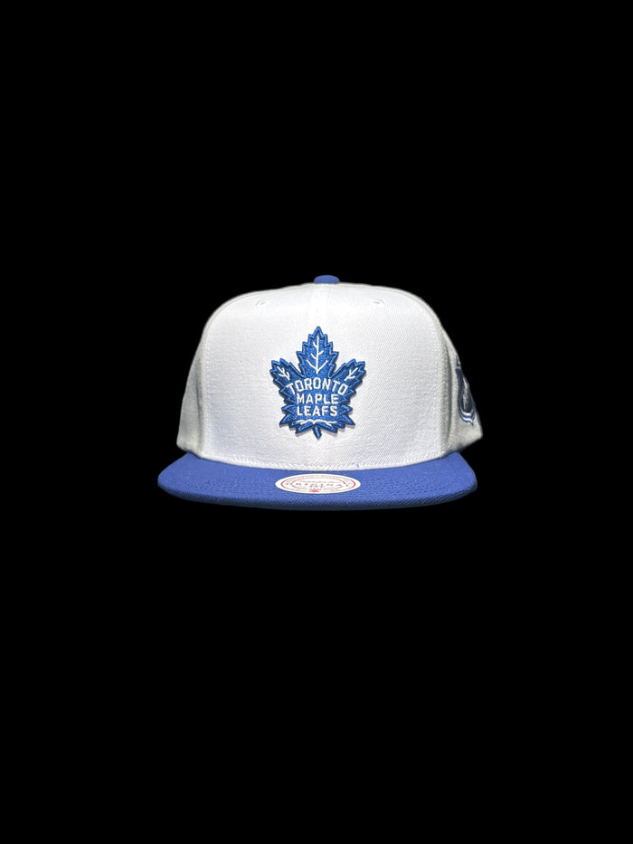 Toronto Maple Leaf Mitchell & Ness Two-Tone Legendary Original Fit Snapback Hat - Blue