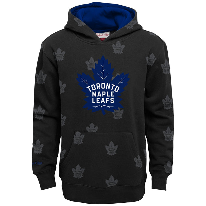 Toronto Maple Leafs AOP Mitchell & Ness Pullover Fleece Hoodie