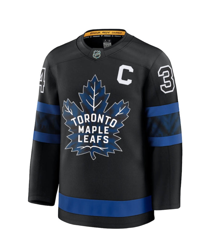 Toronto Maple Leafs Auston Matthews #34 Fanatics Alternate Premium Player Jersey with C - Black