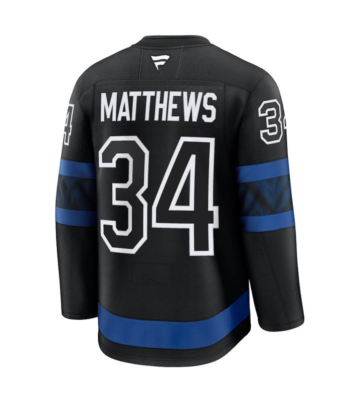 Toronto Maple Leafs Auston Matthews #34 Fanatics Alternate Premium Player Jersey with C - Black