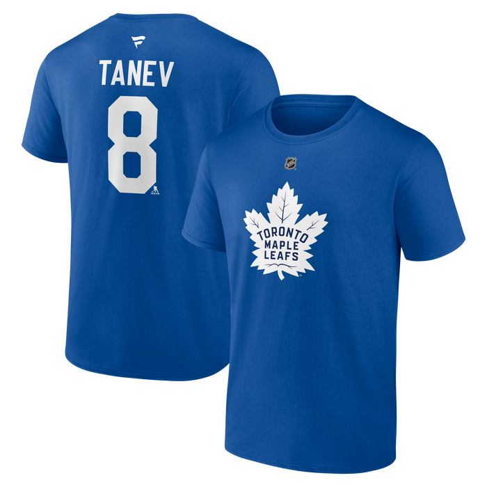 Toronto Maple Leafs Cris Tanev #8 Fanatics Name and Number T-Shirt