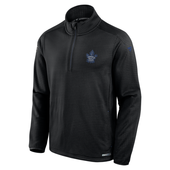 Toronto Maple Leafs Fanatics Branded Authentic Pro Black - 1/4 Zip