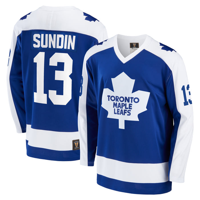 Toronto Maple Leafs Mats Sundin #13 Fanatics Branded Blue Premier Breakaway Retired Player - Jersey
