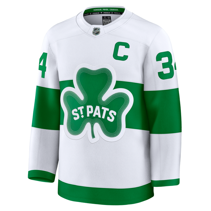 Toronto Maples Leafs St. Pats Auston Matthews #34 "C" Fanatics Premium Jersey