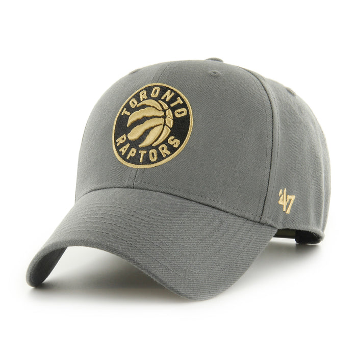 Toronto Raptors 47 Brand Smoke Show MVP Snapback Hat - Charcoal