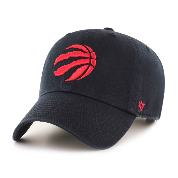 Toronto Raptors Black Red Ball Clean Up '47 Brand Adjustable Hat