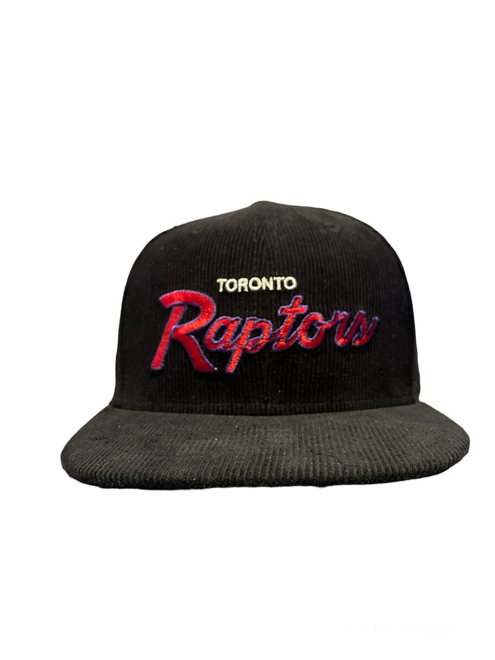 Toronto Raptors Corduroy Script Black New Era 9Fifty Snapback