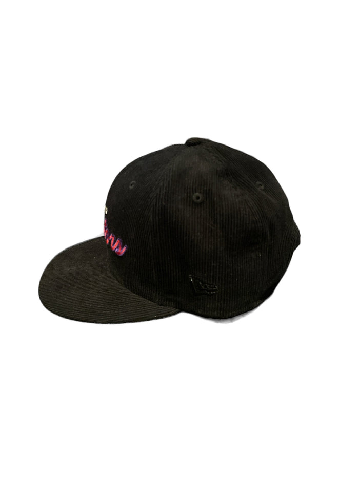 Toronto Raptors Corduroy Script Black New Era 9Fifty Snapback