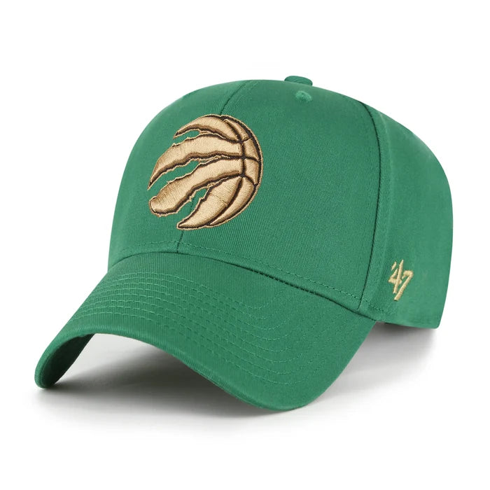 Toronto Raptors Logo '47 brand Mvp Adjustable Hat - Lucky Green
