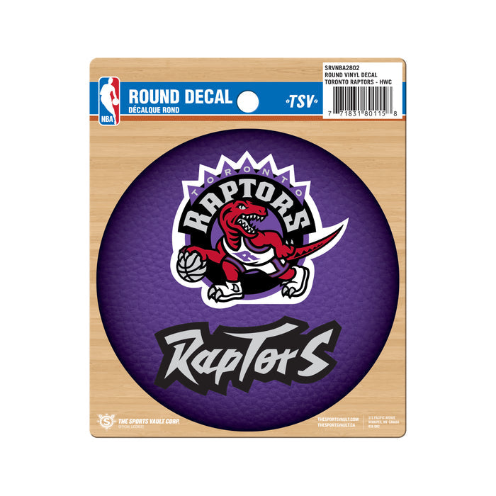 Toronto Raptors NBA Hardwood Classic Round Vinyl Decal