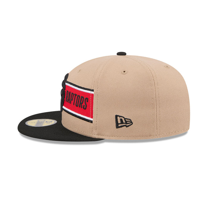Toronto Raptors New Era 2024 NBA Draft 59FIFTY Fitted Hat - Tan/Black