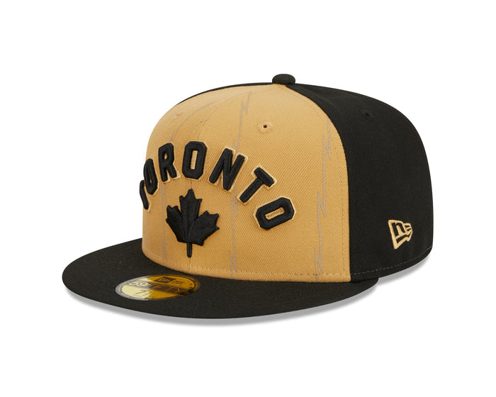 Toronto Raptors New Era City Edition 23/24 59FIFTY Fitted Hat - Tan/Black