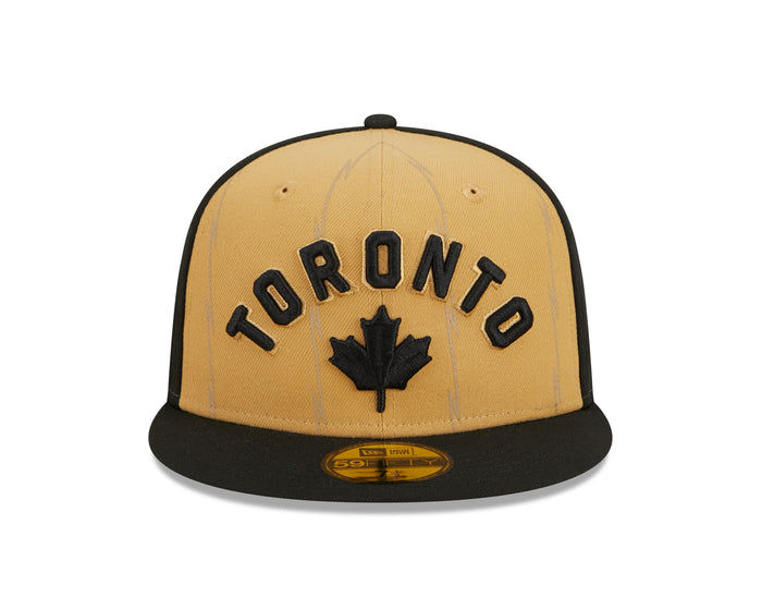 Toronto Raptors New Era City Edition 23/24 59FIFTY Fitted Hat - Tan/Black