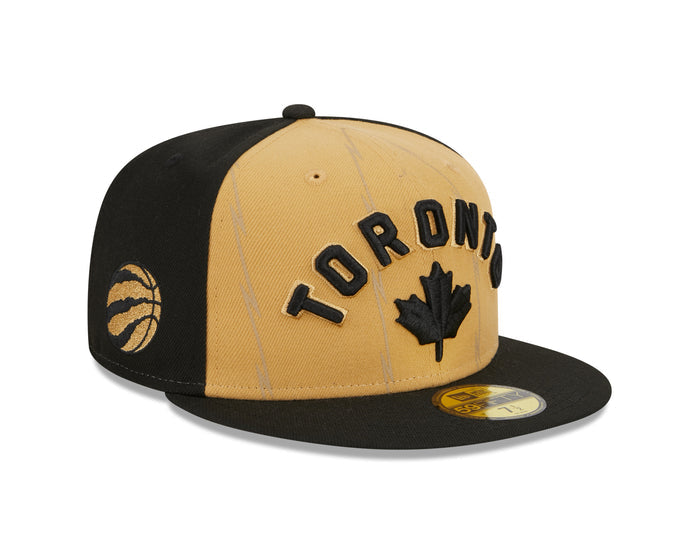 Toronto Raptors New Era City Edition 23/24 59FIFTY Fitted Hat - Tan/Black