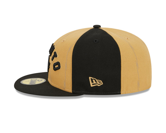 Toronto Raptors New Era City Edition 23/24 59FIFTY Fitted Hat - Tan/Black