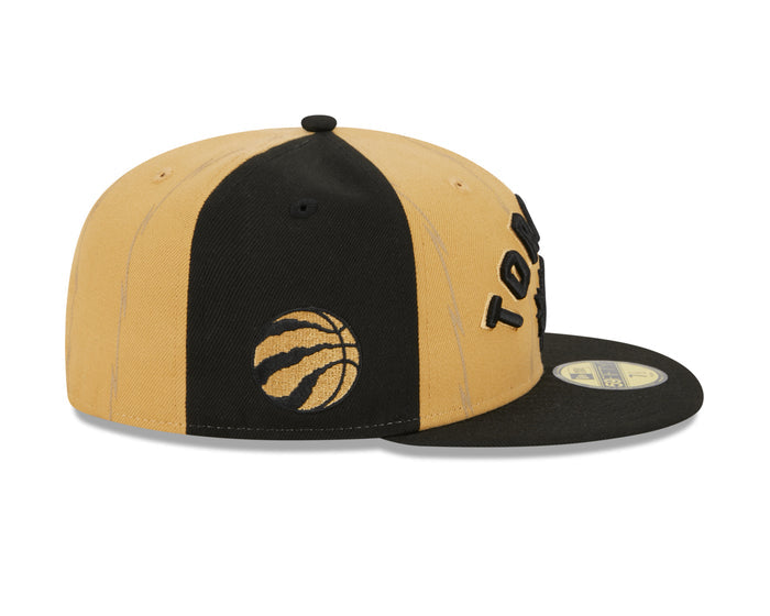 Toronto Raptors New Era City Edition 23/24 59FIFTY Fitted Hat - Tan/Black