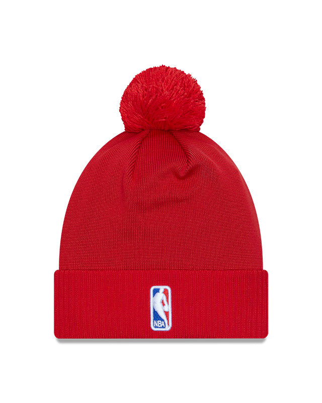 Toronto Raptors New Era NBA 2023 Draft Knit Pom Toque -Red