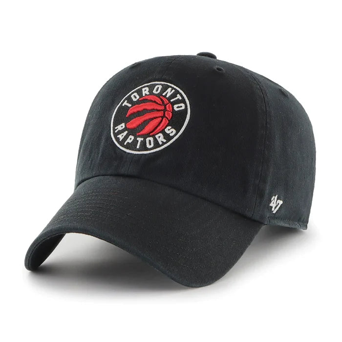 Toronto Raptors New Red Logo NBA 47 Brand Clean Up Adjustable Buckle Back Hat