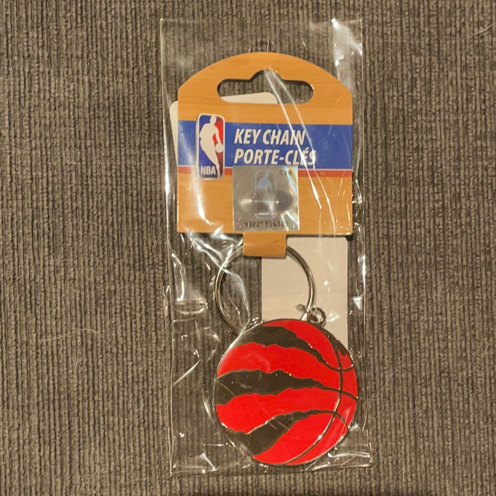 Toronto Raptors Red Ball Logo Keychain