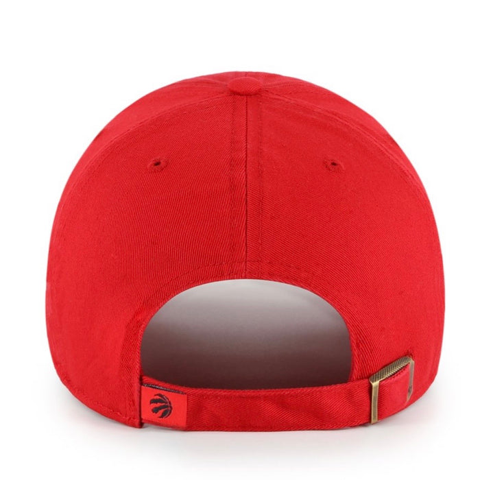 Toronto Raptors Red NBA 47 Brand Clean Up Adjustable Buckle Back Hat
