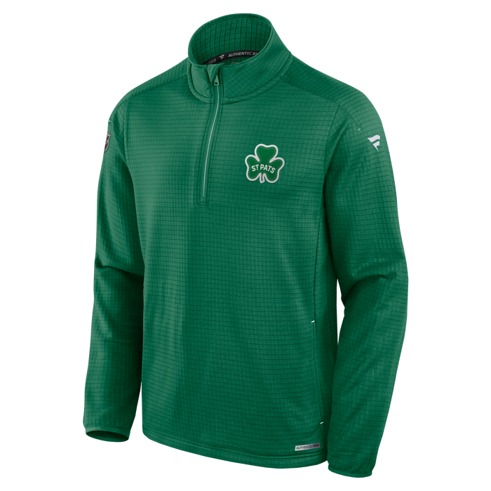 Toronto St. Pats Fanatics Branded Authentic Pro Green 1/4 Zip