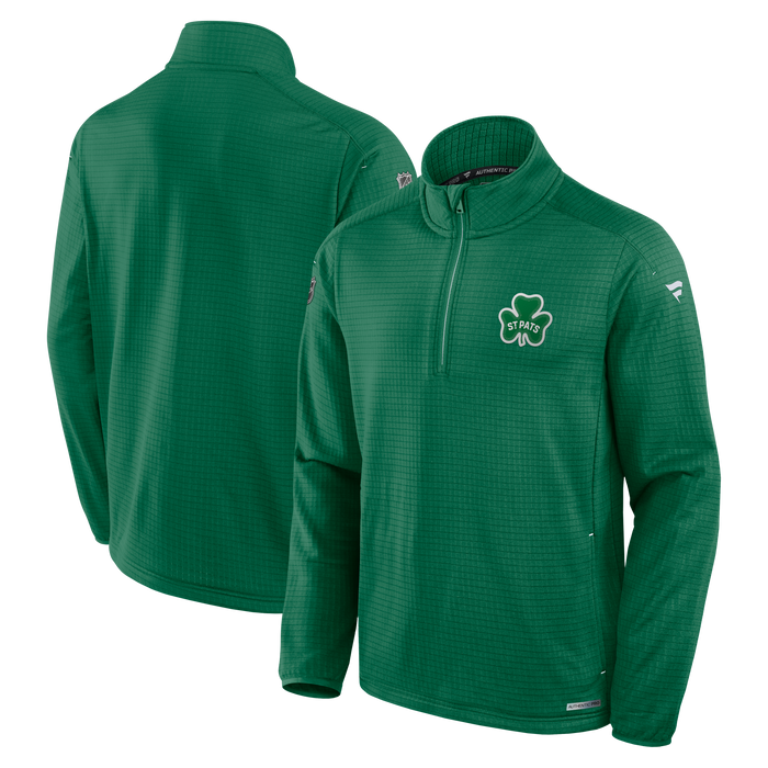 Toronto St. Pats Fanatics Branded Authentic Pro Green 1/4 Zip