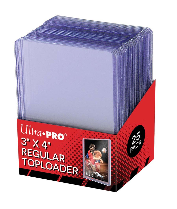 Ultra Pro Toploaders 3X4 Regular 25pt Pack