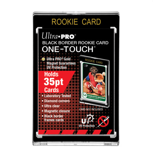 Ultra Pro UV One-Touch ROOKIE Black Border Magnetic Holder 35pt