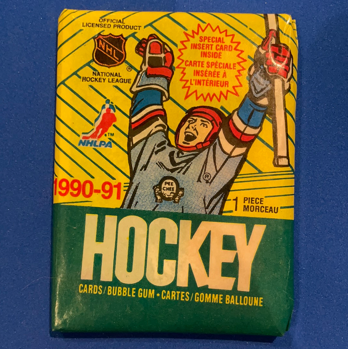 VINTAGE 1990-91 O-Pee-Chee Hockey NHL Trading Cards - 1 pack