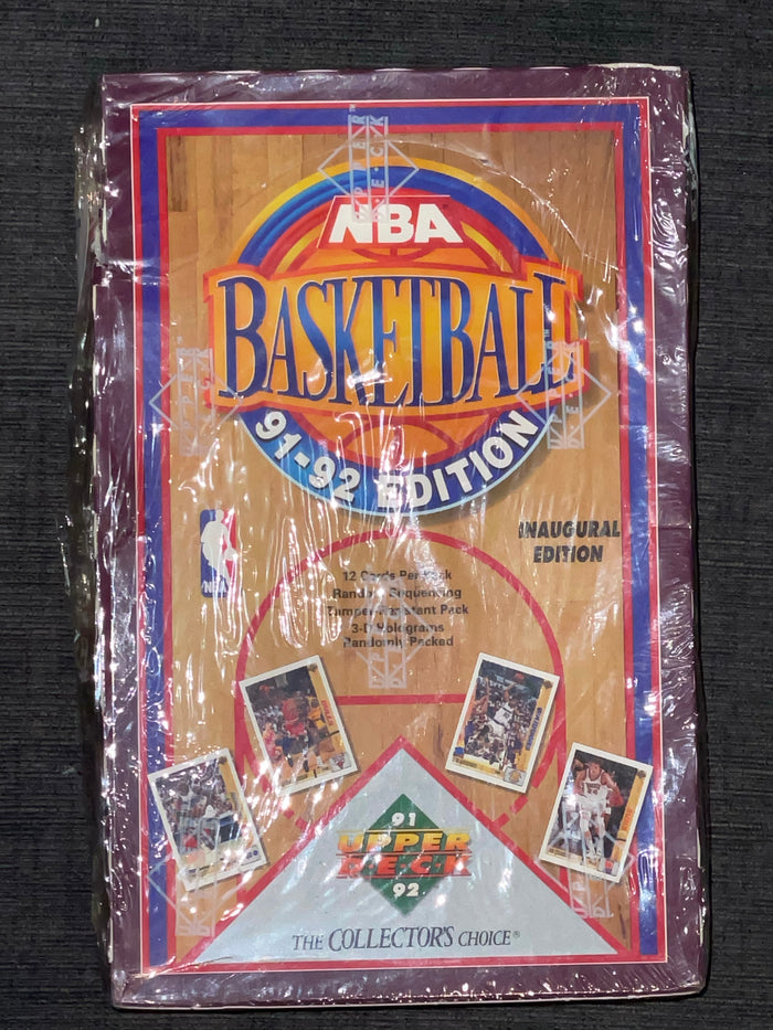 VINTAGE 1991-92 Upper Deck Inaugural Edition NBA Basketball Card Box - 36 Packs