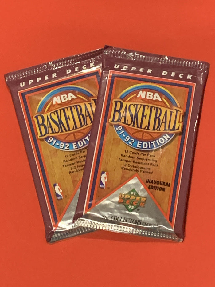 VINTAGE 1991-92 Upper Deck Inaugural Edition NBA Basketball Card Box - 36 Packs